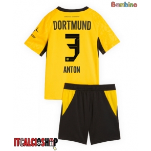 Borussia Dortmund Waldemar Anton #3 Prima Maglia Bambino 2026-27 Manica Corta (+ Pantaloni corti)